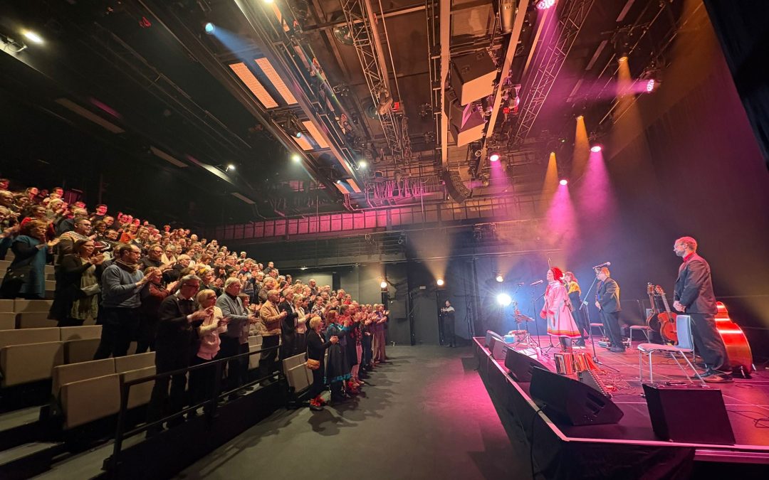 Anna Morottajan kanssa Dálvemánnu-festivaalilla